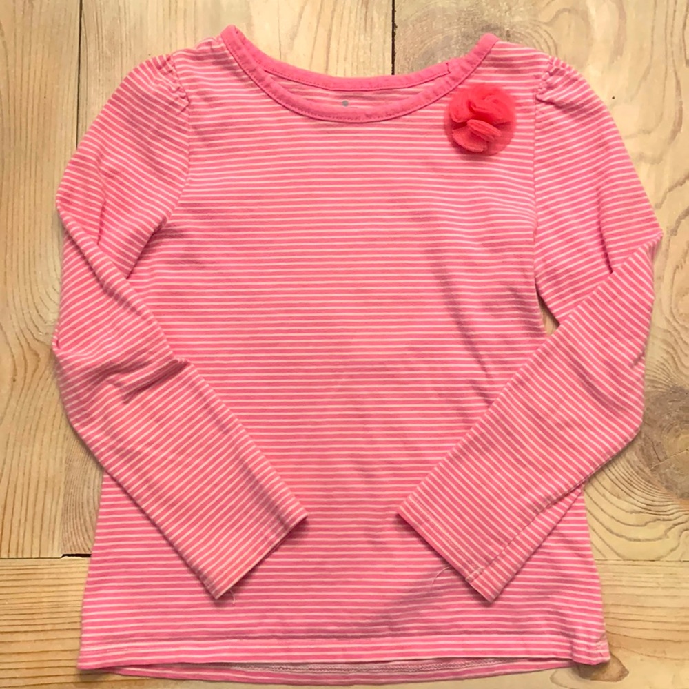 Girl’s 5T pink striped shirt